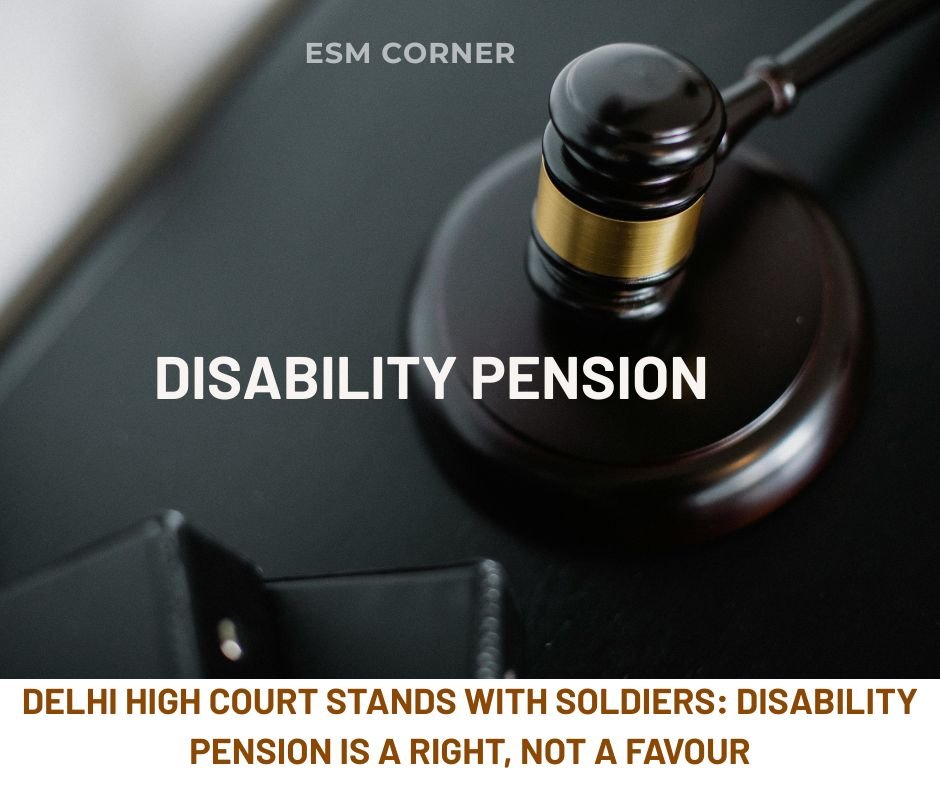 esm corner disability pension.