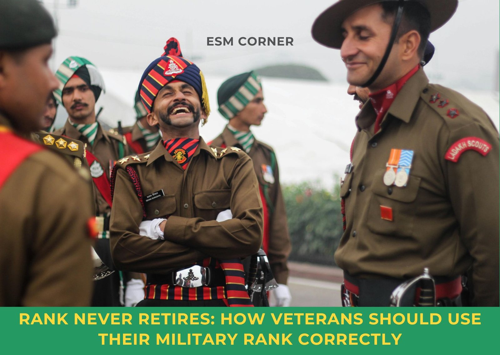 ESM CORNER MILITARY RANK NEVER RETIRES