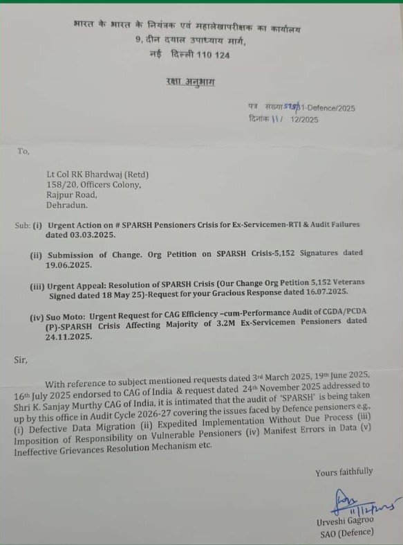 SPARSH PETITION